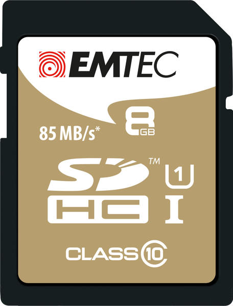 Emtec Gold+ SDHC UHS-I U1 8GB (ECMSD8GHC10GP)