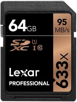 Lexar SDXC Professional 64GB Class 10 UHS-I 633x (LSD64GCB1EU633)