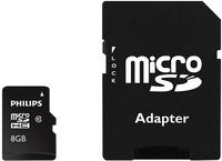 Philips FM08MP45B/10, Philips FM08MP45B - Flash-Speicherkarte (microSDHC/SD-Adapter
