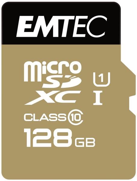 Emtec microSDXC Gold+ 128GB Class 10 + SD-Adapter