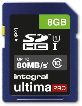 Integral UltimaPro SDHC 80MB Class 10 UHS-I U1 - 8GB