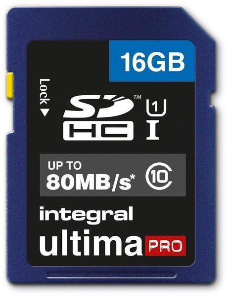 Integral UltimaPro SDHC 80MB Class 10 UHS-I U1 - 16GB