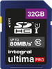 Integral INSDH32G10-80U1, Integral SDHC Karte 32GB cl10 (SD, 32 GB, U1, UHS-I)