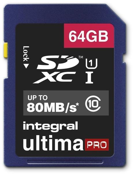 Integral UltimaPro SDXC 80MB Class 10 UHS-I U1 - 64GB