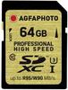 Agfa 10601 Photo SDHC 64GB UHS1 U3 Professional High Speed 90/95 MB/S
