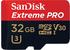 SanDisk Extreme Pro microSDHC UHS-I U3 V30 - 32GB (SDSQXXG-032G-GN6MA)