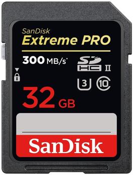 SanDisk SDHC Extreme Pro 32 GB Class 10 300 MB/s UHS-II