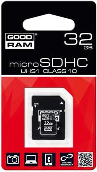 GoodRAM microSDHC Class 10 UHS-I U1 - 32GB (M1AA-0320R11)