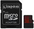 Kingston microSDXC SDCA3 UHS-I U3 + SD-Adapter