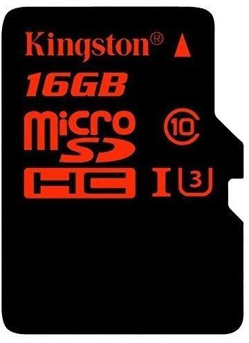 Kingston microSDXC SDCA3 16GB UHS-I U3 + SD-Adapter