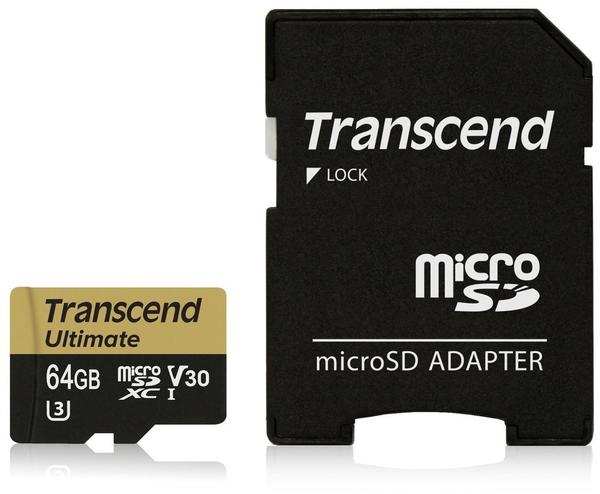 Transcend microSDXC 633x Ultimate Class 10 UHS-I U3 V30 64GB