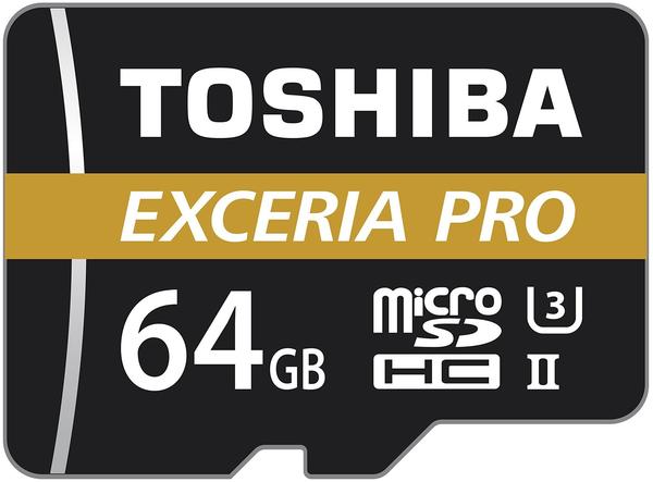 Toshiba microSDXC EXCERIA PRO M501 64GB Class 10 UHS-II U3 + SD-Adapter