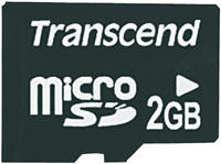 Transcend TS2GUSDC, Transcend TS2GUSDC Speicherkarte 2 GB