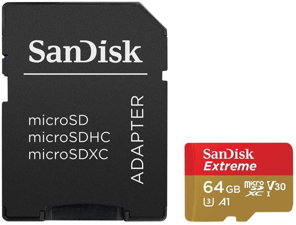 SanDisk Extreme A1 microSDXC - 64GB (SDSQXAF-064G)