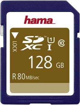 Hama SDXC Class 10 UHS I 80MB/s - 128GB (00124137)