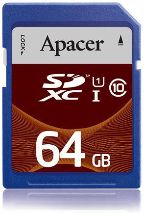 Apacer SDXC UHS-I U1 Class 10 - 64GB (AP64GSDXC10U1-R)
