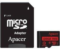 Apacer microSDXC 128GB Class 10 UHS-I + SD-Adapter (AP128GMCSX10U5-R)