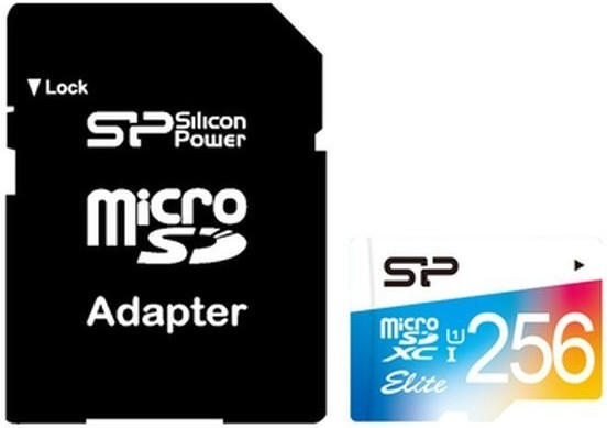 Silicon Power Elite Colorful microSDXC 256GB mit Adapter