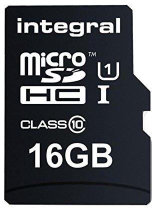 Integral Ultima Pro micro SDXC Card 16GB UHS-1 90 MB/s transfer (no Adapter) (INMSDH16G10