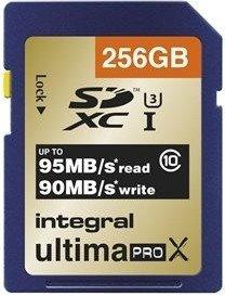 Integral UltimaPro X SDXC 95/90MB C10 UHS-I U3 - 256GB
