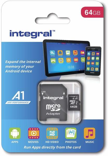Integral A1 App Performance microSDXC 64GB