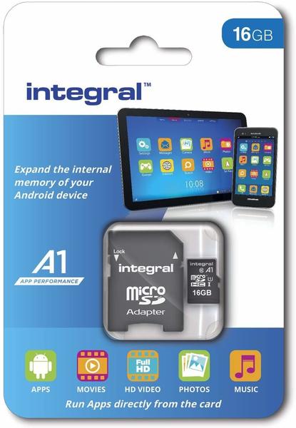 Integral A1 App Performance microSDHC 16GB