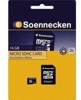 Soennecken microSDHC 16GB Class 4 + SD-Adapter