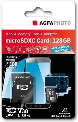 AgfaPhoto microSDXC 128GB Professional High Speed UHS-I U3 (10613)