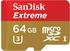SanDisk Extreme microSDXC 64GB UHS-I U3 V30 (SDSQXVF-064G)