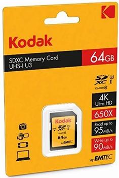 Kodak SDXC 64GB Class 10 UHS-I U3 V30 A1