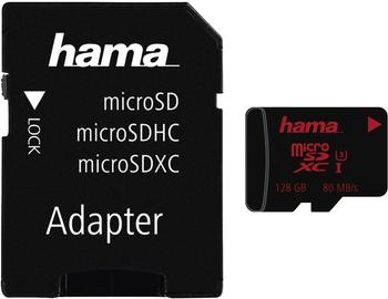 Hama microSDXC 128GB Class 10 UHS-I U3 + SD-Adapter/Foto