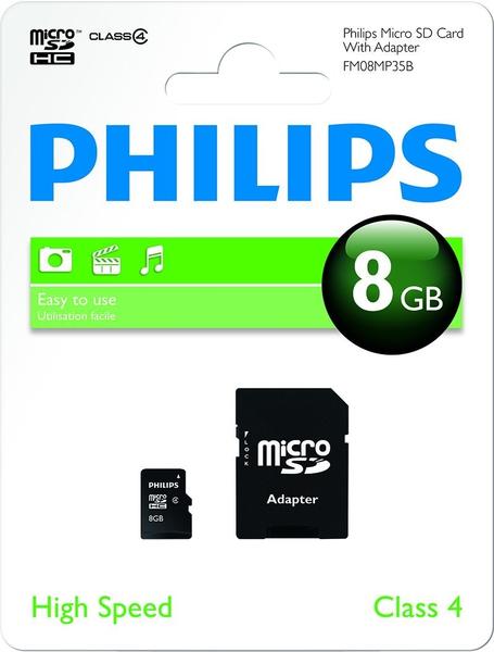 Philips FM08MP35B/10 8GB Micro SDHC-Speicherkarte