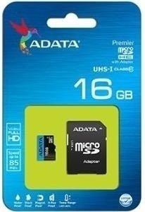 A-Data microSDHC Premier 16GB Class 10 UHS-I + SD-Adapter