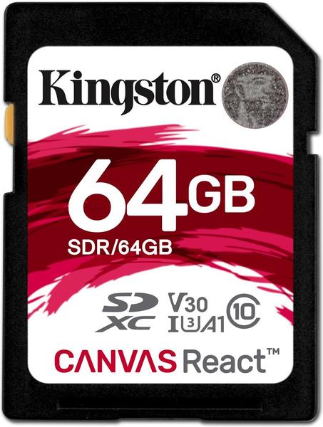 Kingston Canvas React SDXC 64GB (SDR/64GB)
