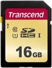 Transcend TS16GSDC500S, 16GB Transcend UHS-I U1 SD Card MLC, Art# 8883055