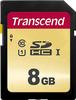 Transcend TS8GSDC500S, 8GB Transcend UHS-I U1 SD Card MLC, Art# 8883054