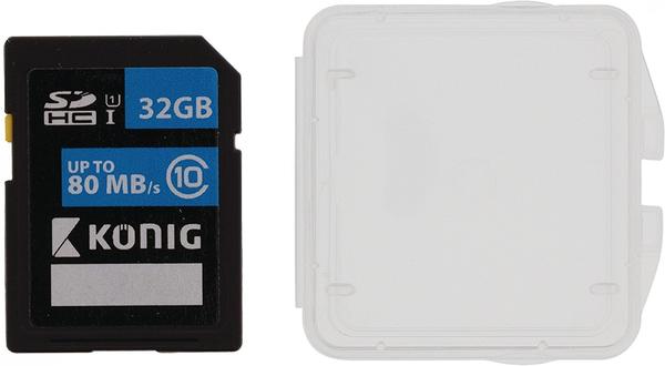 König Electronic König cssdhc32gb Class 10 32 GB SDHC Speicherkarte Klasse UHS-I, 32 GB,