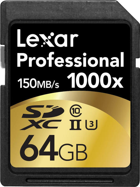 Lexar SDXC Professional 64GB UHS-II 1000x