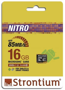 Strontium SRN16GTFU1QR - MicroSDHC-Speicherkarte 16 GB Class 10 - High Capacity SD (MicroSDHC) (66494)