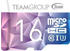 TEAM GROUP Team Color Card II - Flash-Speicherkarte (SD-Adapter inbegriffen) - 16 GB - UHS-I U3Class10 - microSDHC UHS-I - Blau, Violett