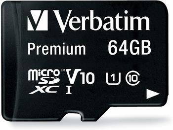 Verbatim Microsdxc Premium 64gb Inkl. Adapter (speicherkarte)