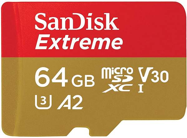 SanDisk Extreme A2 U3 V30 microSDXC 64GB