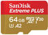 SanDisk microSDXC Extreme Plus 64GB Class 10 UHS-I U3 V30 А2 + SD-Adapter