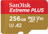SanDisk microSDXC Extreme Plus 256GB Class 10 UHS-I U3 V30 А2 + SD-Adapter