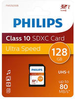 Philips SD SDXC Card 128GB Card Class 10 (FM12SD55B/00)