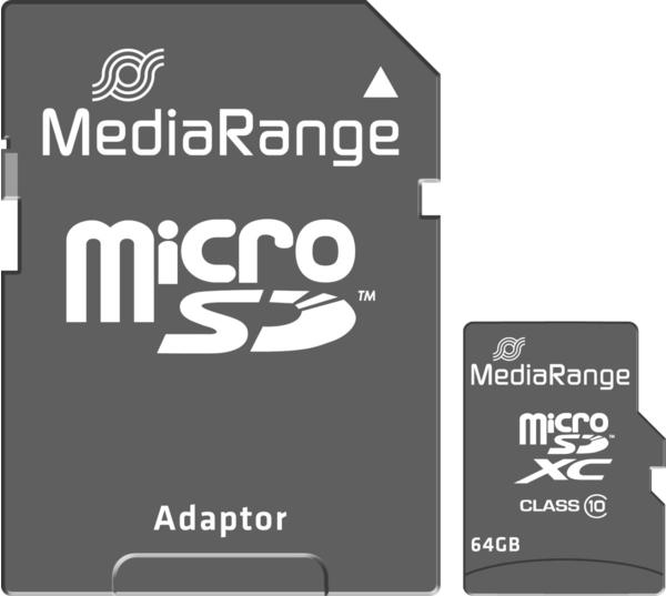 MediaRange Micro SDXC Speicherkarte Class 10