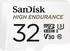 32 GB, mit SD-Karten-Adapter: SanDisk High Endurance microSD