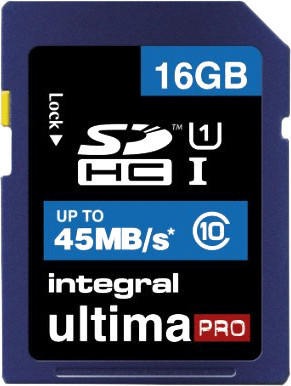 Integral SDHC UltimaPro 16GB Class 10 (INSDH16G10-45)