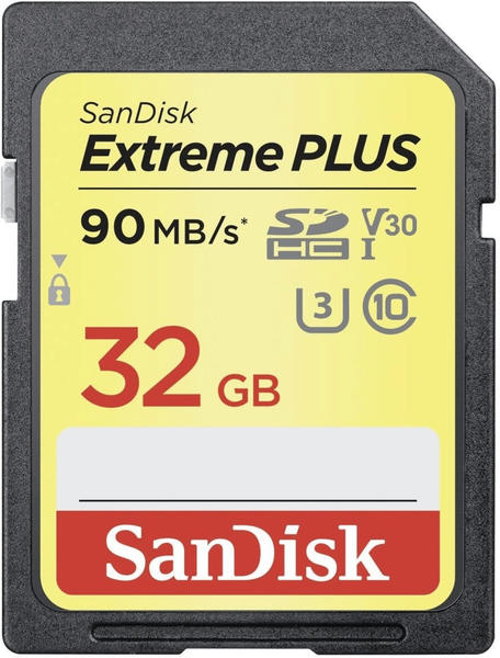 SanDisk SDHC Extreme PLUS 32 GB Class 10 UHS-I U3 V30