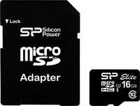 Silicon Power SP016GBSTHBU1V10SP, Silicon Power Elite (16 GB, microSDHC, U1, UHS-I)